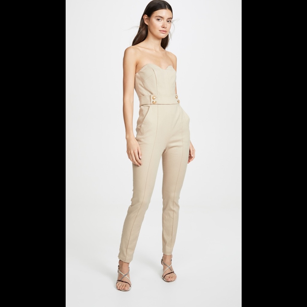 NWT Veronica Beard Joanna Jumpsuit in Khaki size 2